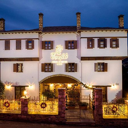 Erofili Hotel & Suites Portaria  Bagian luar foto