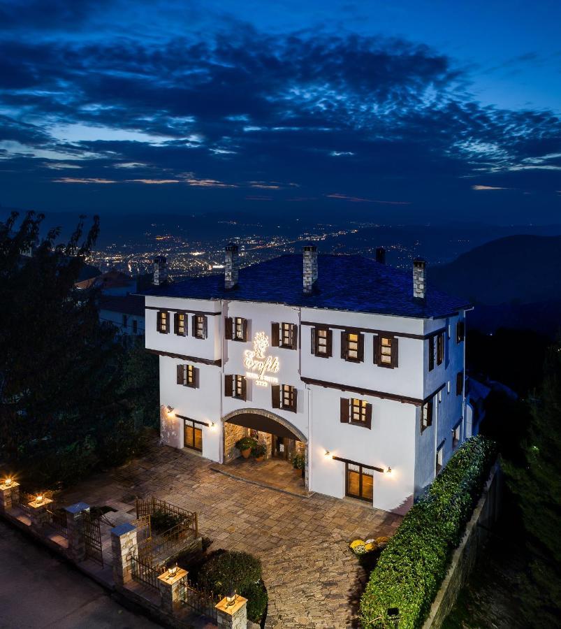 Erofili Hotel & Suites Portaria  Bagian luar foto