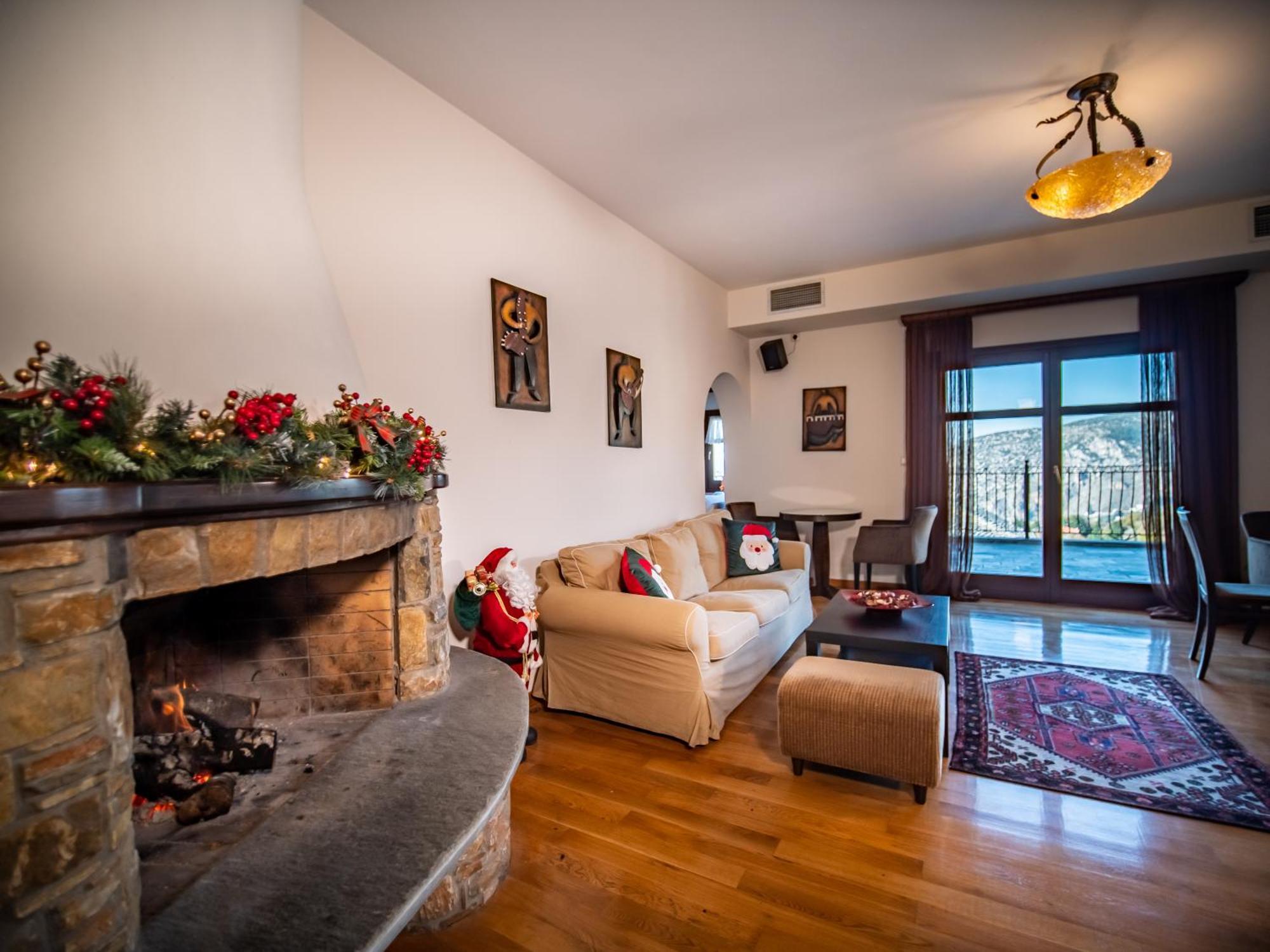 Erofili Hotel & Suites Portaria  Bagian luar foto