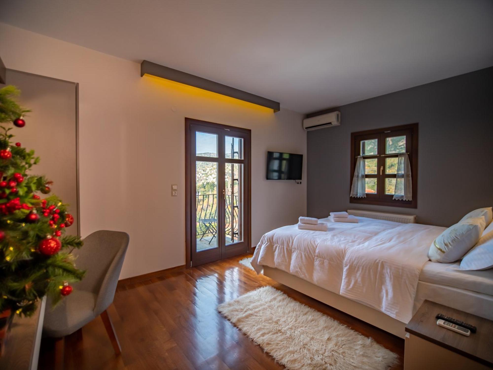 Erofili Hotel & Suites Portaria  Bagian luar foto